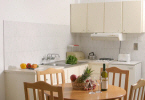 Kitchen area of an apartment