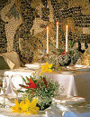 Almyra Beach Hotel Mosaic Restaurant. Click to enlarge this photograph