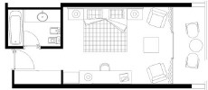 Amathus Beach Hotel Limassol Deluxe Sea View Room Floor Plan