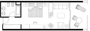 Amathus Beach Limassol Junior Suite Sea View Floor Plan