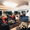 Apollonia Beach Hotel in Limassol, photograph of hotel lobby, click to enlarge