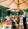 Sit back, relax and enjoy a meal, snack or coffe in the Cafe at the Margadina Hotel in Ayia Napa, click on this photograph for a larger view