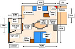 Floor Plan of a Standard Studio. Click to enlarge