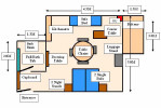 Floor Plan of Superior Studio. Click to enlarge