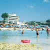 Vasso Nissi Plage Hotel set on the white sands of Nissi Beach with it clear shallow waters click to enlarge this photograph